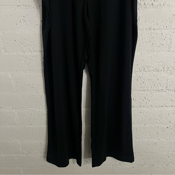 Woman Within Womens Plus Tall Pants 30T Black Pull On Stretch Rayon Blend N9 - Picture 3 of 5